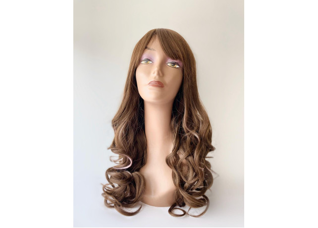 Peruca Long Curly Brown